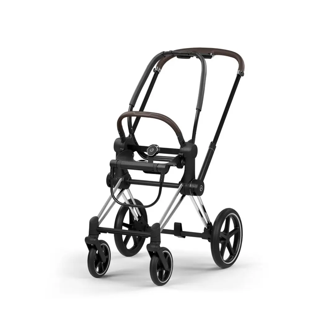 Cybex Priam Style Stel Inkl. Sæderamme - Chrome Brown