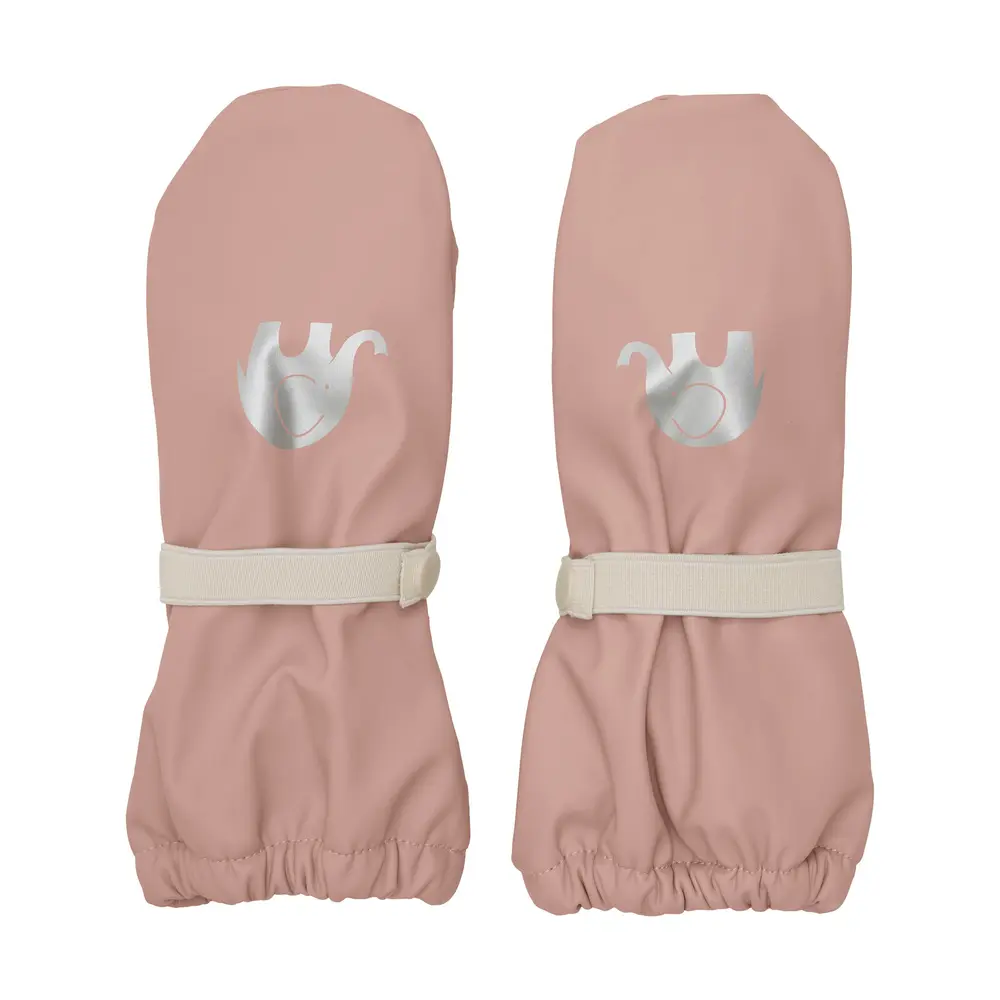Polstrede PU-vanter - Misty Rose - 8-10 ÅR
