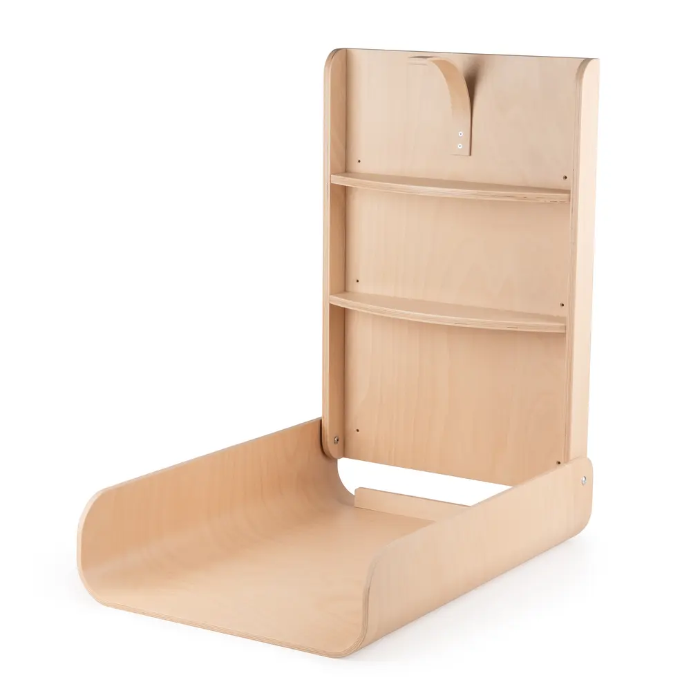Væghængt puslebord - Wooden Edition