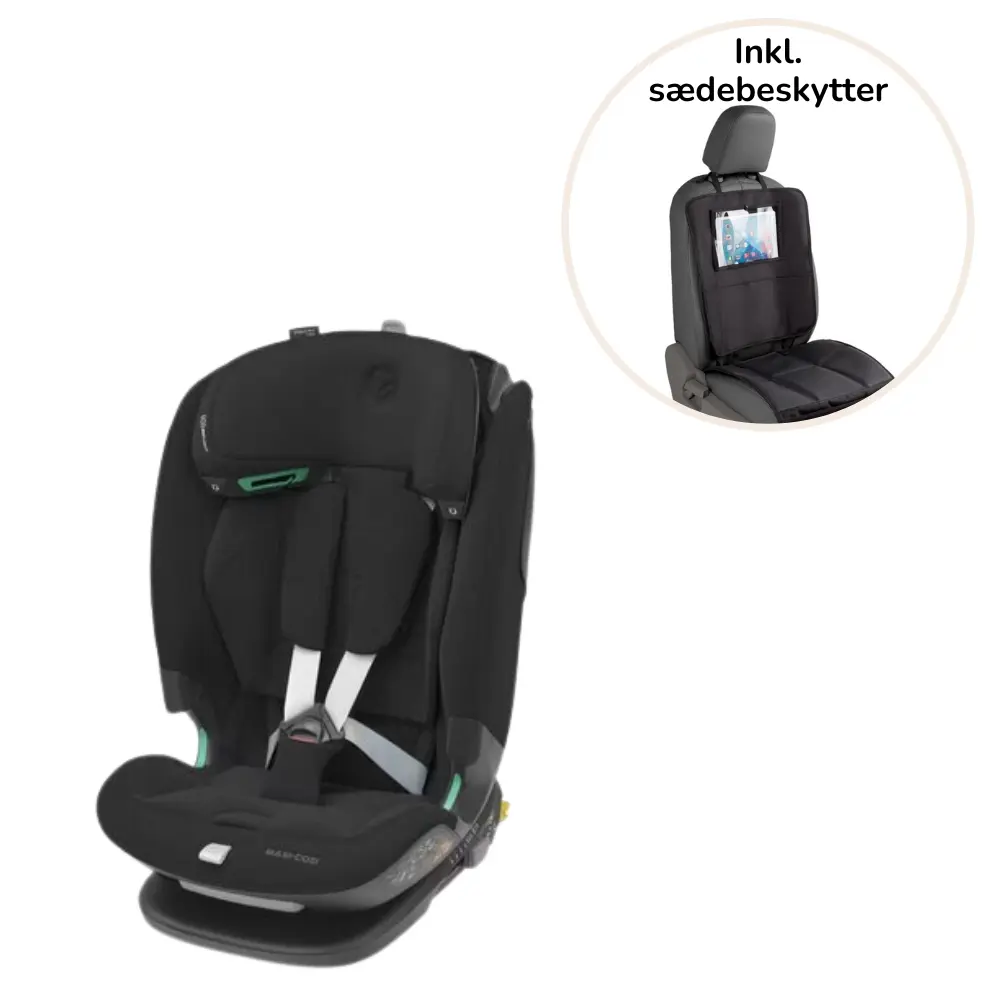 Maxi-Cosi Titan pro2 Autostol - authentic black inkl. 3i1 sædebeskytter