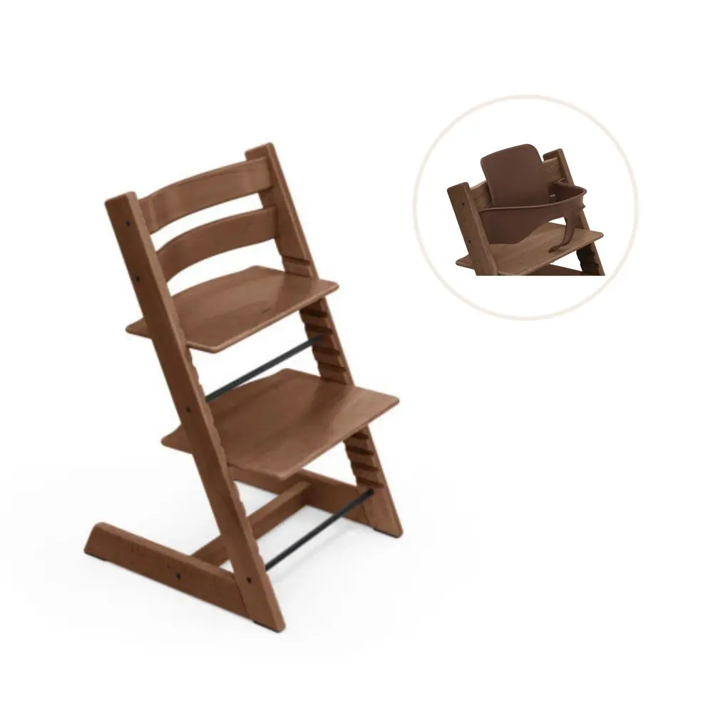 Tripp Trapp Højstol Bøg Inkl. Babysæt - Warm Brown
