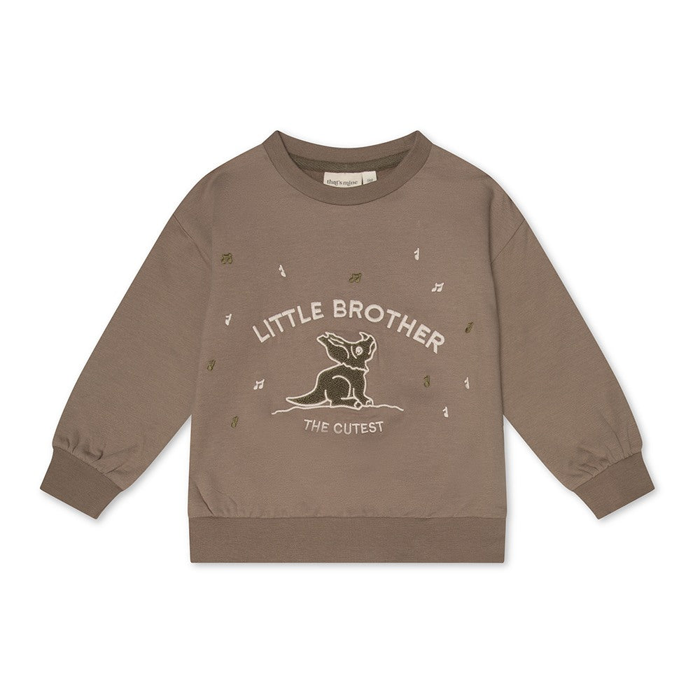 That's Mine - Finley lillebror sweatshirt - Fossil - 98cm - 3Y