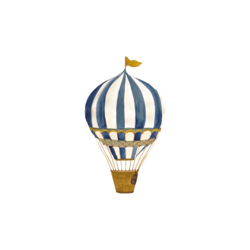 That's Mine - Wallsticker retro luftballon lille - Blue