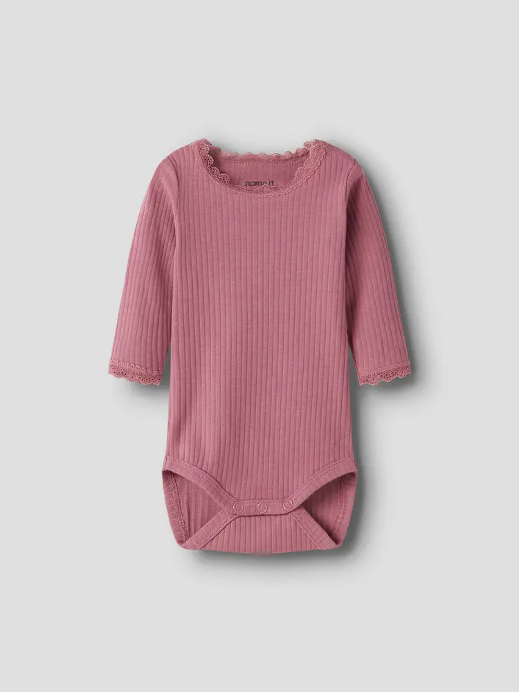 Hallie Langærmet Body - Mesa rose - 50