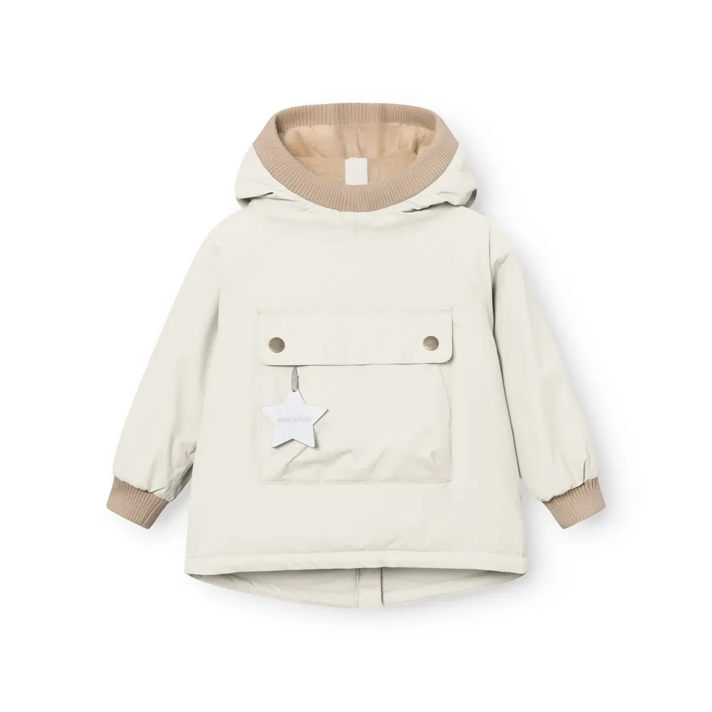 Mini A Ture Matbabywen Fleeceforet Vinteranorak - Angora Cream - 2 ÅR/92