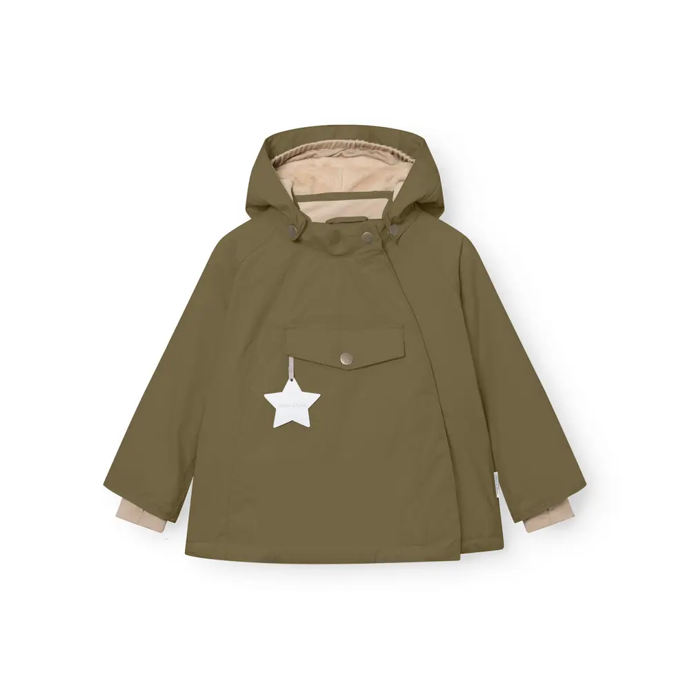 Mini A Ture Matwang Fleeceforet Vinterjakke - Kalamata Green - 3 ÅR/98