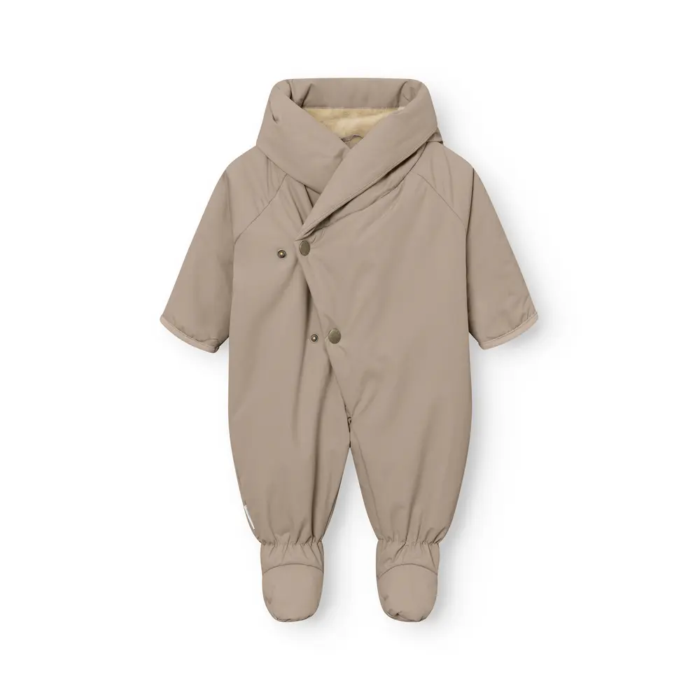 Mini A Ture Matfianna Fleeceforet Vinterkøredragt - Grey Brown - 9 MDR./74
