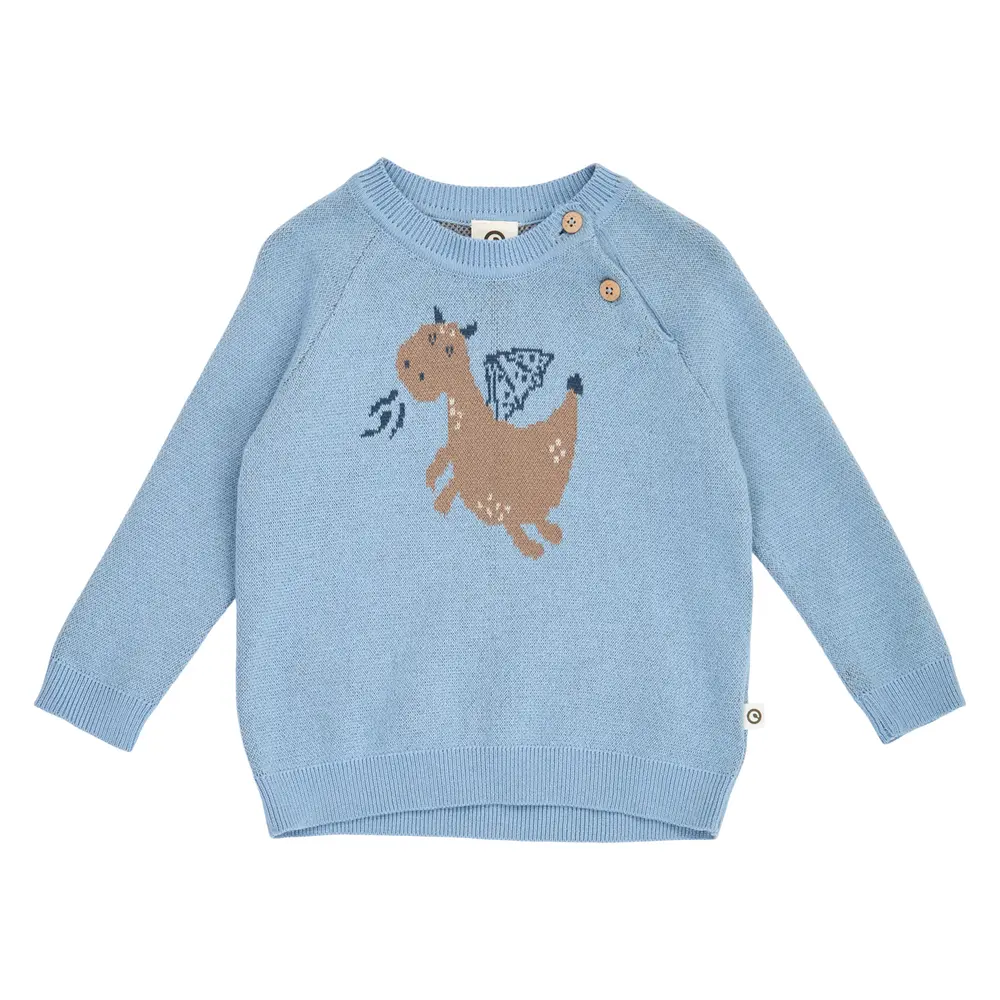 Müsli Storybook Sweater - Soft Blue - 86
