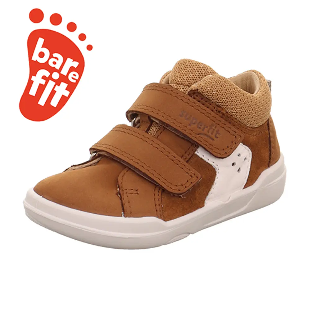 Superfree Barefoot Sneaker - Brun/Hvid - 28