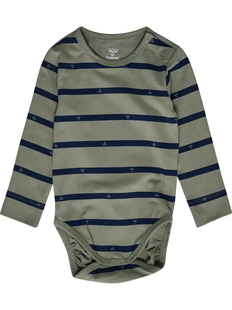 Hummel Stripy Bee Langærmet Body - Shadow - 56