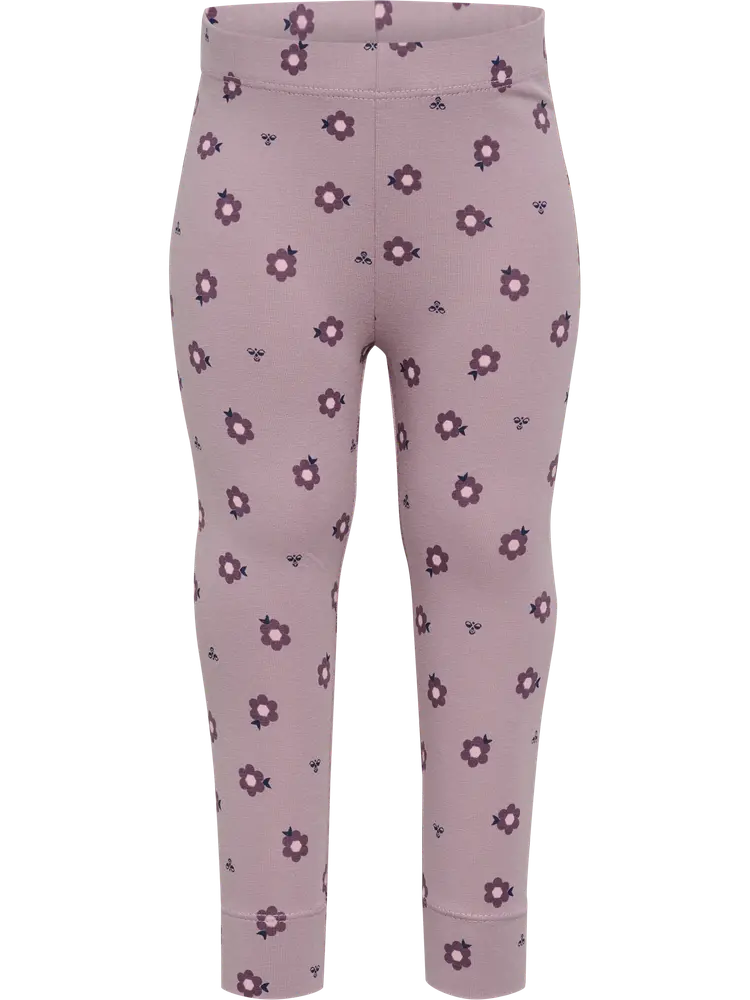 Hummel Leggings m. Print - Sea Fog - 86