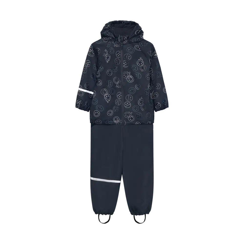 Celavi Regn Sæt m. Fleece - Navy - 120