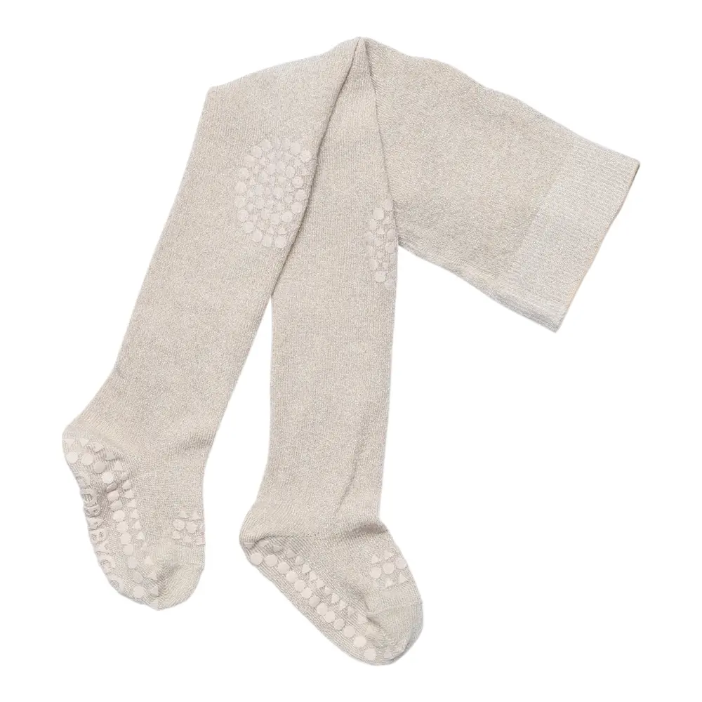 Kravle Strømpebukser Bamboo - Ivory Glitter - 6-12 MDR.