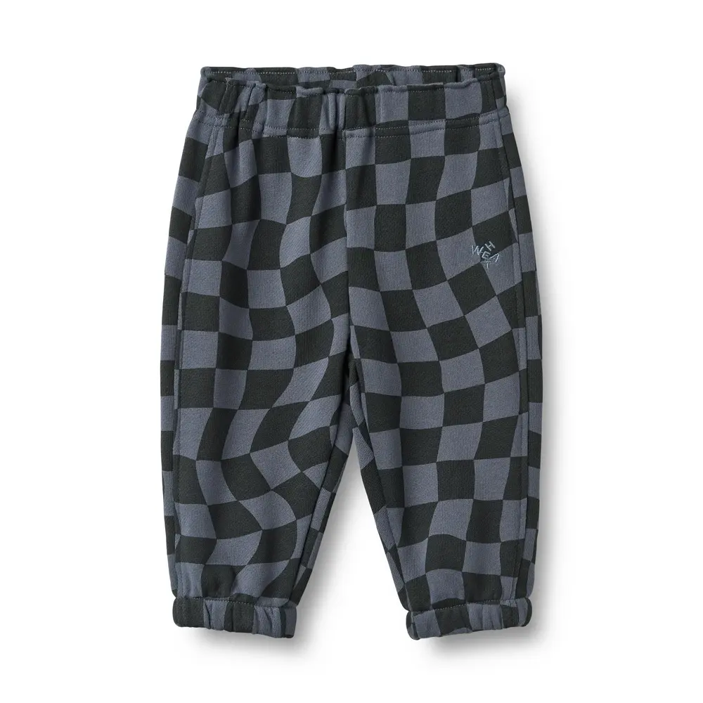 Wheat Cosmo Sweatpants - Navy Blue Check - 62