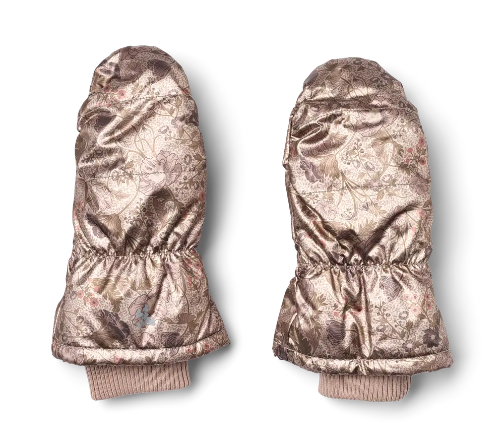 Wheat Jazz Puffer Handsker - Golden Flowers - 12-24 MDR.