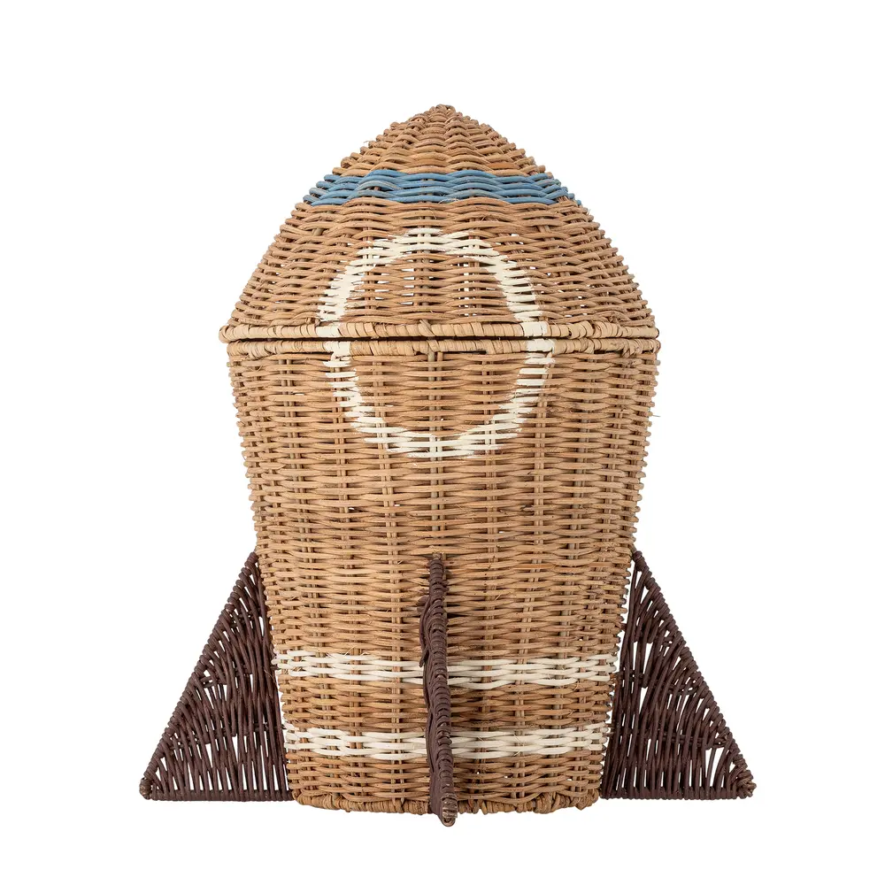 Space Kurv m/låg, Natur, Rattan