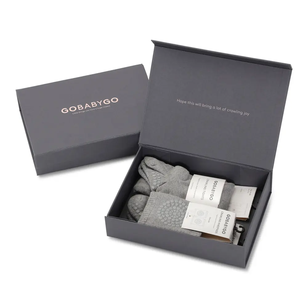 Kravle start pakke - Grey melange - 6-12M
