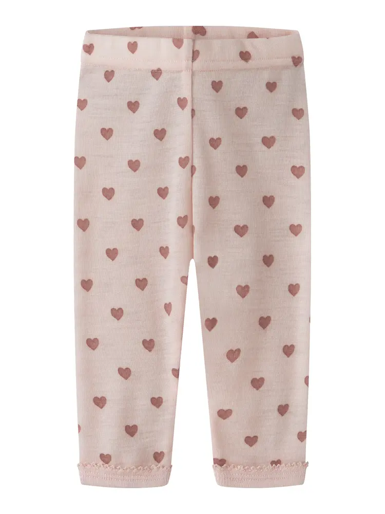 Lil' Atelier Noel Nia Uld Leggings - Morganite - 80
