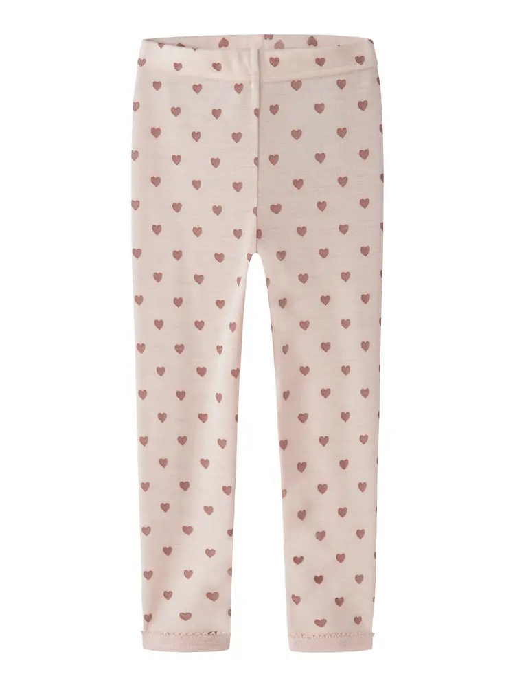 Lil' Atelier Noel Nia Uld Slim Leggings - Morganite - 110