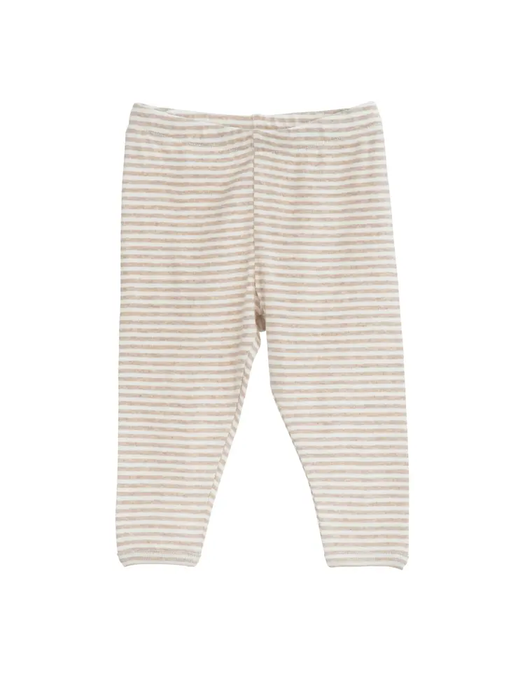Baby Stribet Leggings - OATSTRIPE - 86