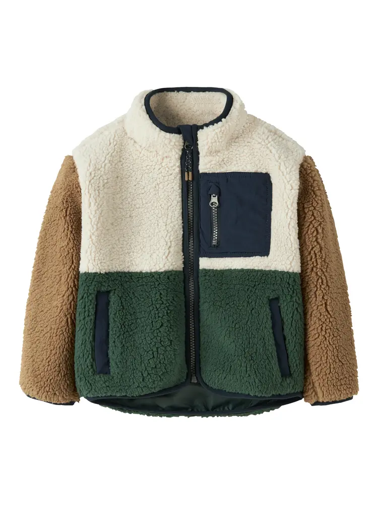 Name It Macey Teddy Jakke - Jungle Green - 98