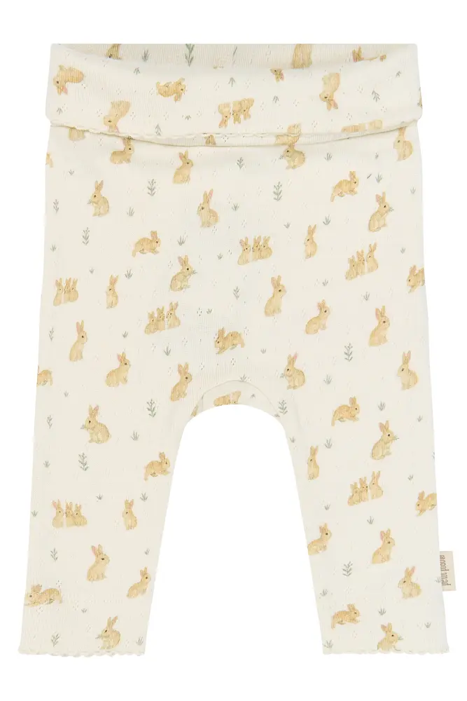 Petit Piao Dio High Waist Leggings - Eggnog Rabbit AOP - 50