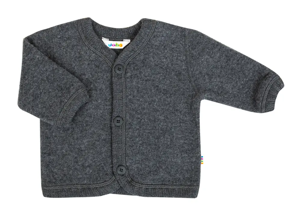 Uld Cardigan - Coke Melange -    50